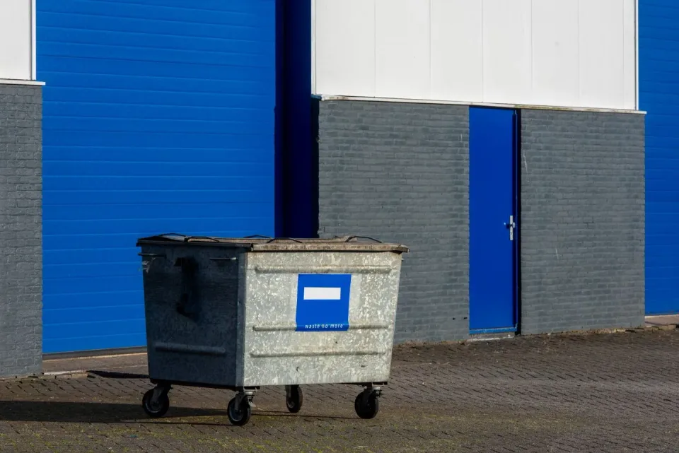Commercial Dumpster — Commercial Building