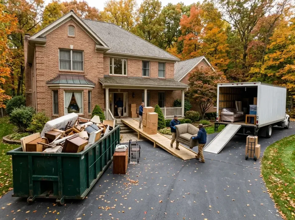 Roll-off Dumpster — Residential Moving